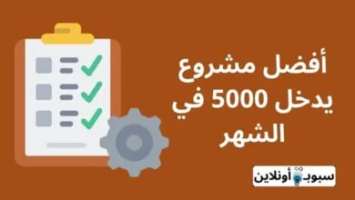 أفضل 11 مشروع يدخل 5000 في الشهر وأكثر