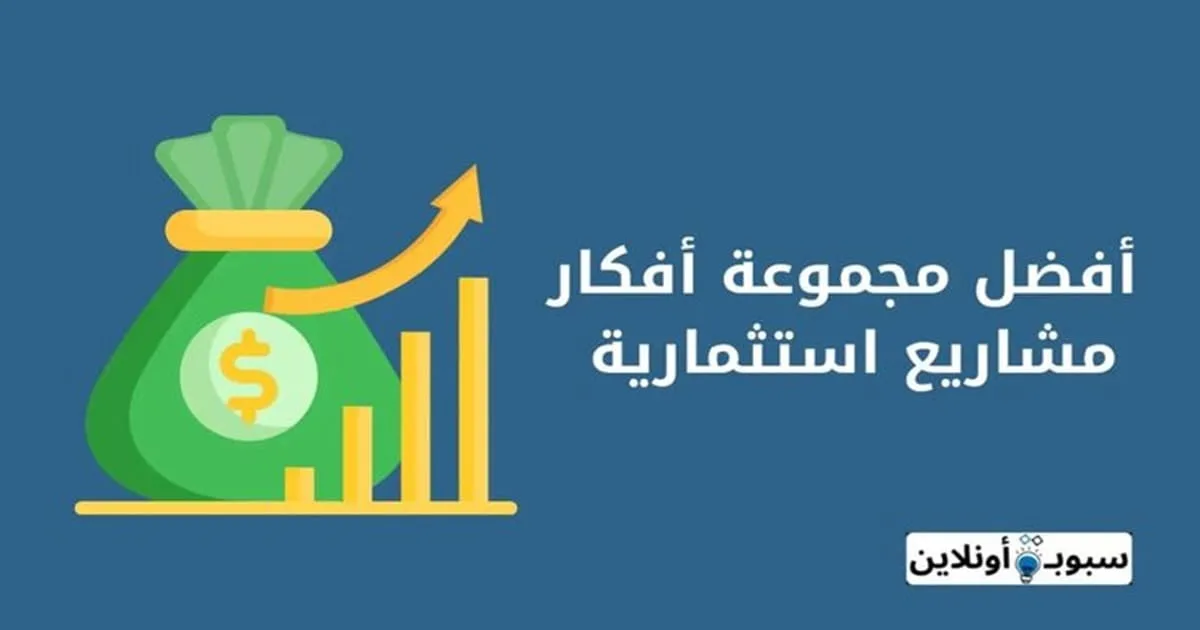 أفكار مشاريع استثمارية 2025 لعمل مشروع استثماري ناجح