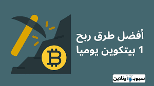 ربح 1 بيتكوين يوميا (8 طرق مضمونة)