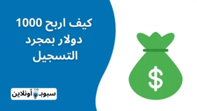 اربح 1000 دولار بمجرد التسجيل (الحقيقة هنا)