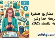 أفكار مشاريع صغيرة مربحة جدا وغير مكلفة للنساء 2025