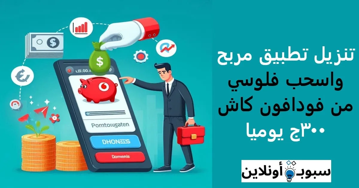 تنزيل تطبيق مربح واسحب فلوسي من فودافون كاش 300ج يوميا 2025