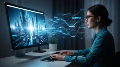 شرح أداة Midjourney كيفية كتابة الأوامر (Prompts) الاحترافية لإنشاء صور تجارية